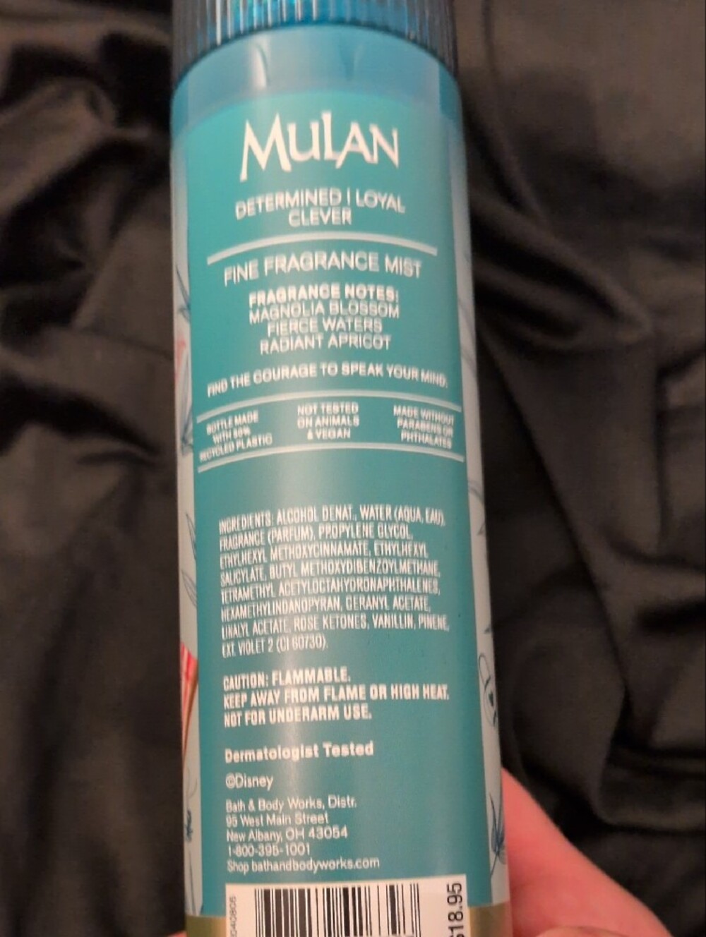 Disney Mulan Blue and Gold Decorative Body Spray - Picture 5 of 5
